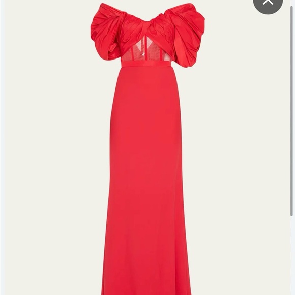 Alexander McQueen read evening gown - Picture 2 of 3